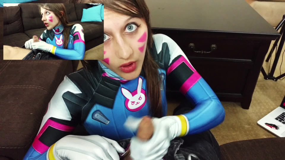 gratis porno clip 43 fetiche de goma pesada Overwatch Dva Juega con su Joystick - Amber Sonata, pajas en cosplay