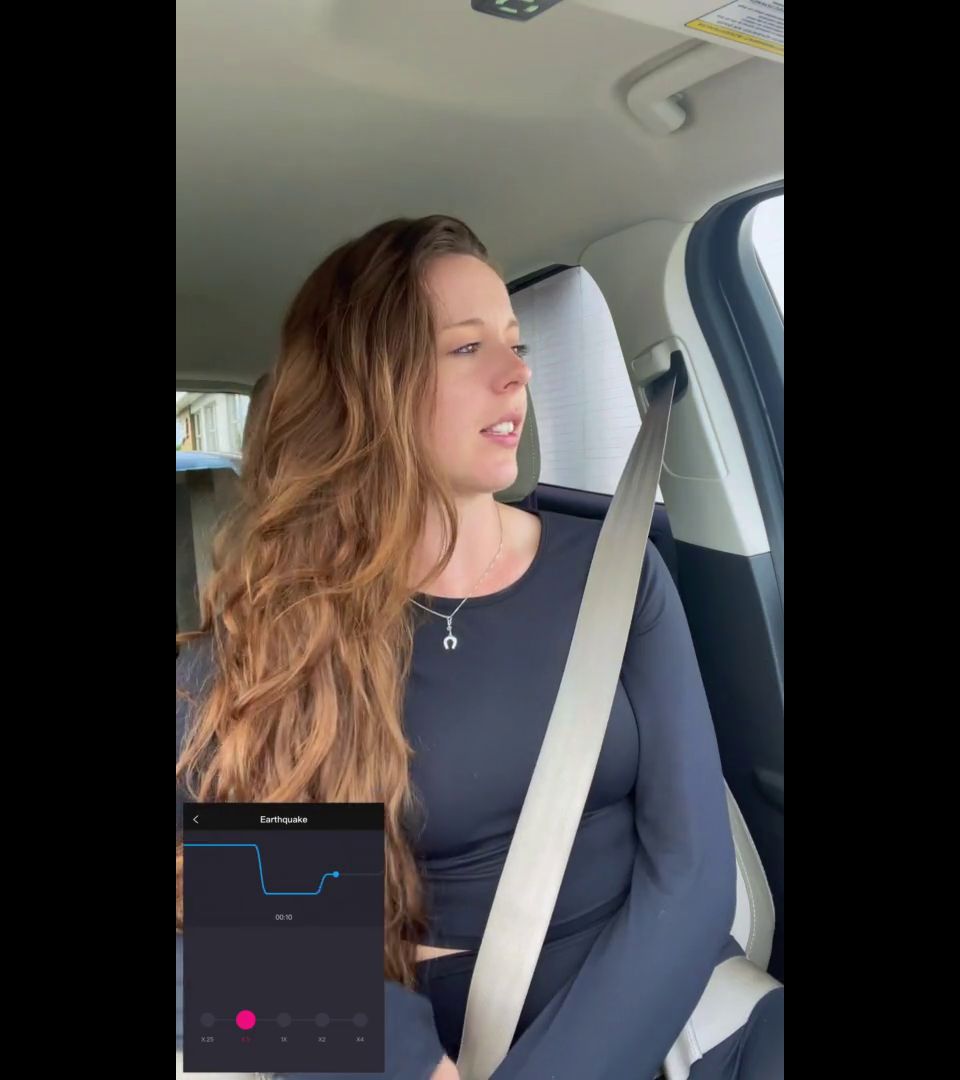 Nadia Foxx ORGASMIC RIDE DE CARRO LUSH TIME ft McDonalds Drive Thru (Pt 4)!!