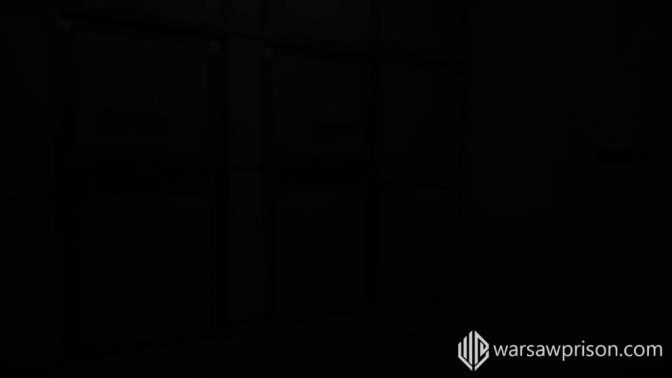 Chair Madame Grim – Miss Troffea doing prison cell bondage – chair and heavy cuffs