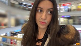 Katty West - Cumwalk in Public Shopping Mall Full HD - Public sex