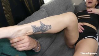 Taworship - Horny Step daughter Peaches At It Again - Foot comparison