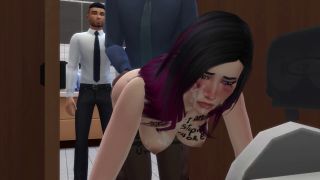 Office Slut Used And Humiliated While Husband Watches  Part 5  DDSims.