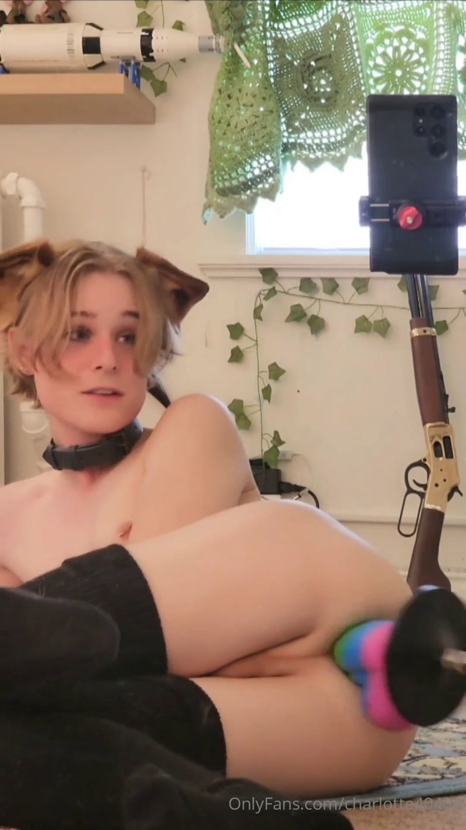 Charlotte40404 Fucked Hard by my Machine (Shemale porn)