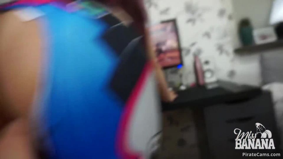 ManyVids – Miss Banana - D.Va having a quickie while gaming - [Webcam]
