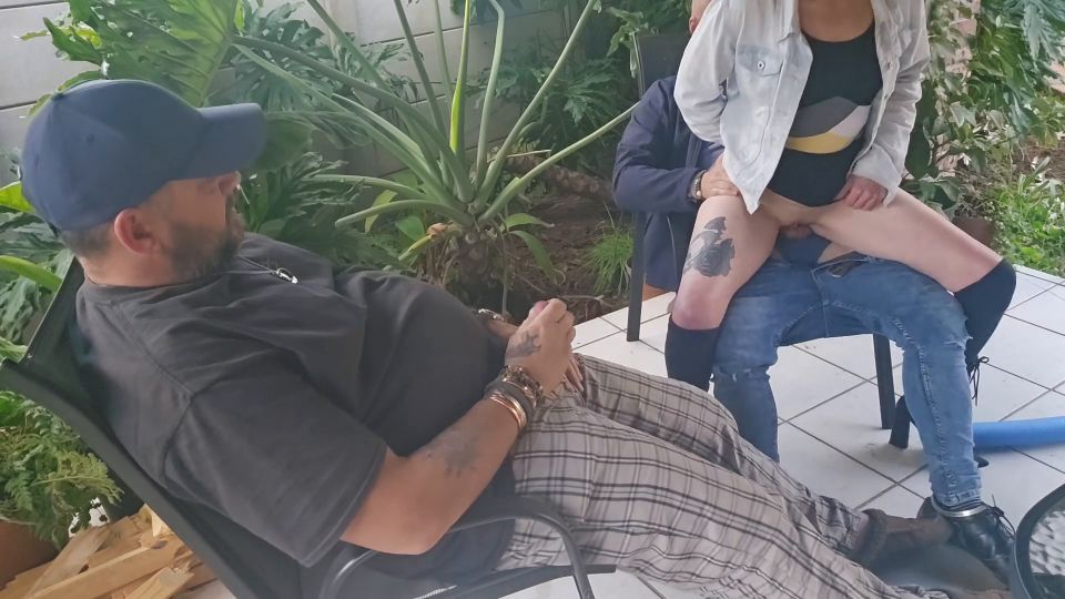 7124 Cuckold Jerking off while my Friend Fucks my Wife