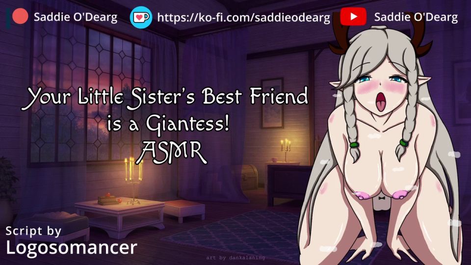 saddioodeargasmr - Your Little Sister's Best Friend is a Giantess!