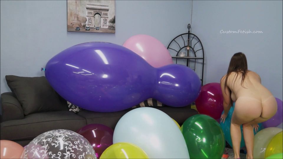 Custom Fetish - Melanie Pin Heel Pops Mass Balloons - Fetish