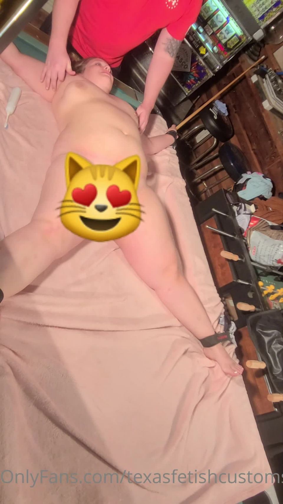 Texas Tickling - texasfetishcustoms () Texasfetishcustoms - cassidys naked spread tickle orgasm preview tied naked spread eagle and and tickle to 26-06-2021