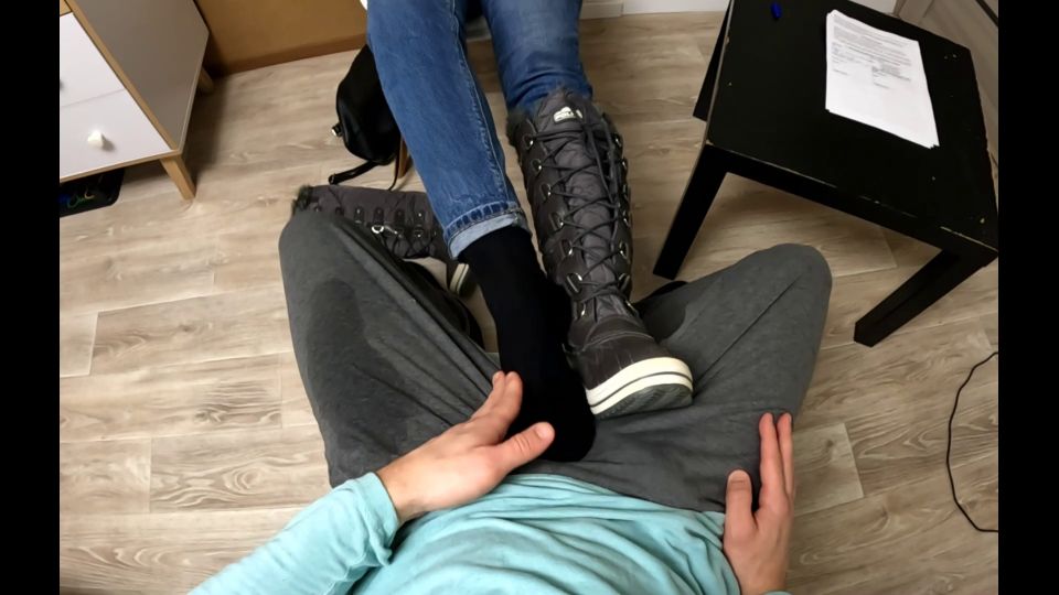 porn video 44 foot fetish heels Honeybabe clipstore - Bad College Girl Dirty Smelly Socks And Boots Footjob - FullHD 1080p, boot worship on pov