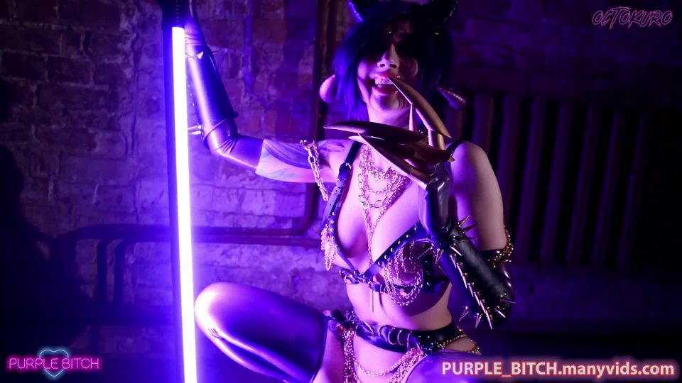 online clip 7 Puta púrpura y Octokuro – Anal Waifu Batalla  octokuro  fetiche porno princesa bella femdom