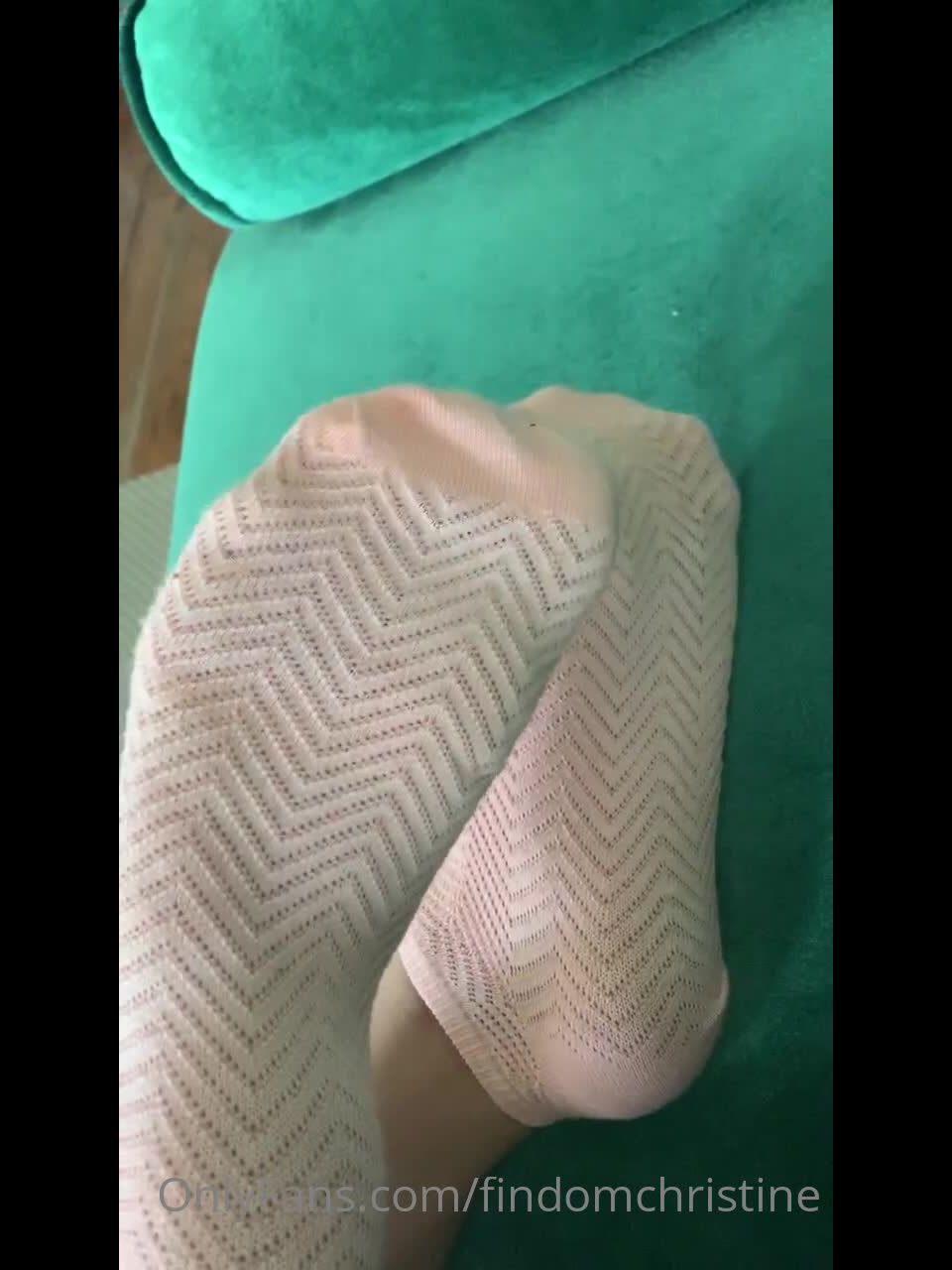 findomchristine  The sweetest socked feet. on femdom porn femdom sitting