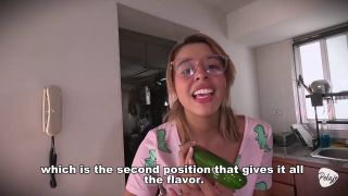 Hd cucumber goes inside my tight pink pussy and then into my mouth, wanna film with me? - ALIX VLOGS