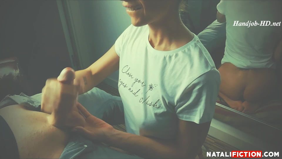 Handjob and Big Cumshot in Mouth – Natali Fiction - cumshot - handjob porn 