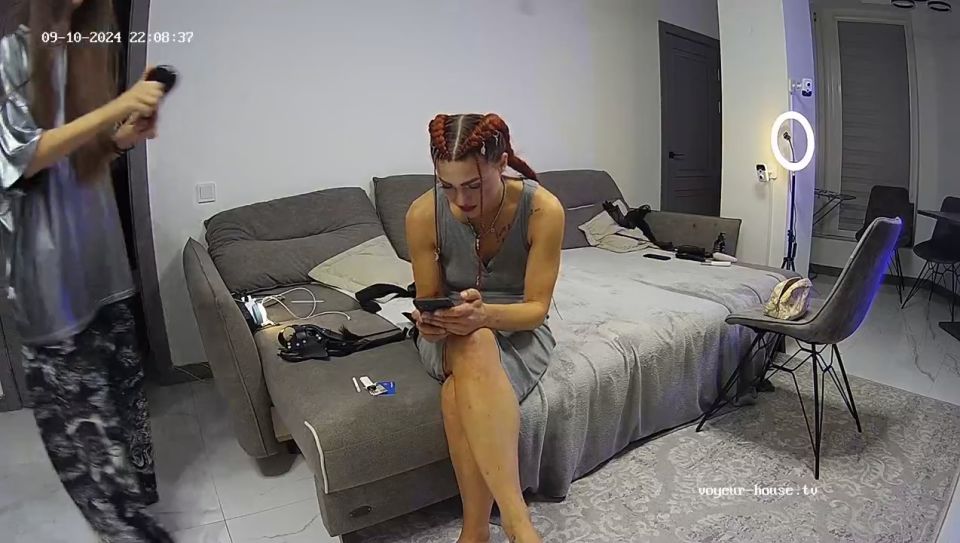 Voyeur - House - Andreza And Friends Have Fun With Sexy Lingery In Living Room 2024-09-10 720P - Amateur