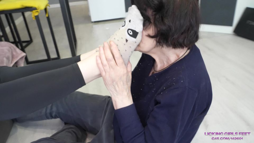 free adult video 20 Licking Girls Feet: Sarah - My step-grandma is now my slave on feet porn romantic femdom