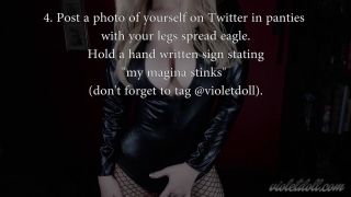 Part 1 Violet Doll - 10 Humiliating Tasks