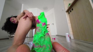 Stacy Bloom / John Thomas Toys dildo XXL in my hairy puss...