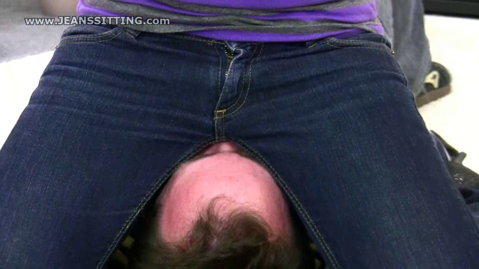 7181 His Face Is Her New Cushion - JeansSitting