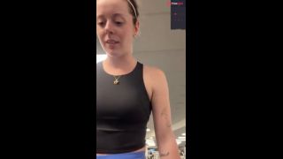 Trying not to cum on the stairmaster... but spoiler alert, I fail