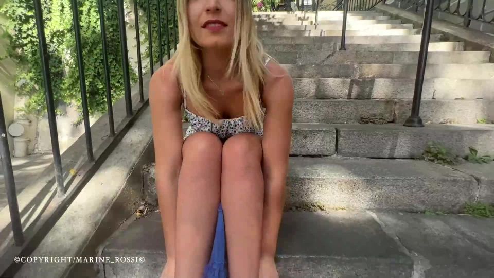 Marine Rossi - Public Exhibition Fuck on the Train in Paris Full HD - Public sex