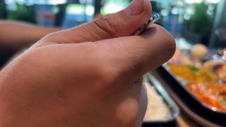 Jonny Watson - quick sex in the toilet of a shopping mall. Indian food tasting