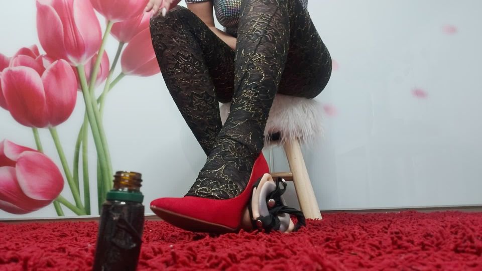 free adult video 41 jockstrap fetish MissMarisa – Stiletto Trampling, humiliation on fetish porn