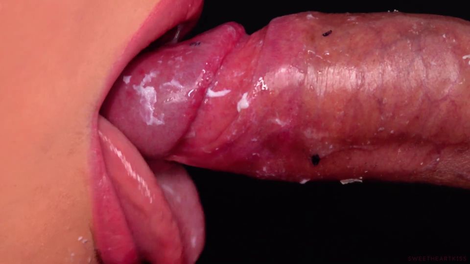 Sweetheart Kiss - CLOSE UP: BEST Juicy LIPS Sucking Your DIRTY STINKY COCK! will CUM TWICE! PLAY! BLOWJOB 1080P - Blowjob