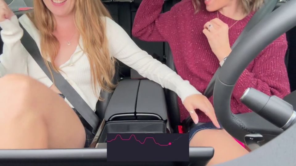 540706 Serenity Cox and Nadia Foxx take on another drive thru with the lushs on full blast.