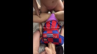 ComerZ,Bootyboss77 - Hot cheerleader with a big ass fucks two guys