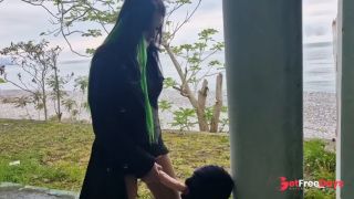 Dominatrix can fuck your mouth anytime and anywhere.