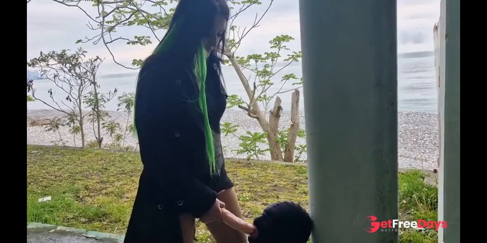 Dominatrix can fuck your mouth anytime and anywhere.