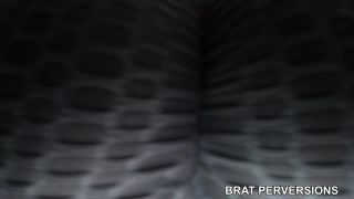 Brat Perversions - Facesitting POV Round Ass in Tight Yoga Pants | facesitting | fetish porn leather glove fetish