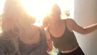 2 Hot Girls Fuck Each Other In Public Place.