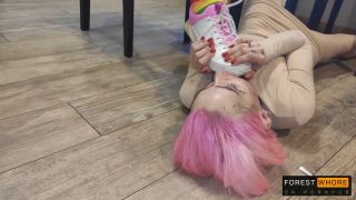 7236 Forest Whore Human Ashtray Spitting On Face And Mouth An...