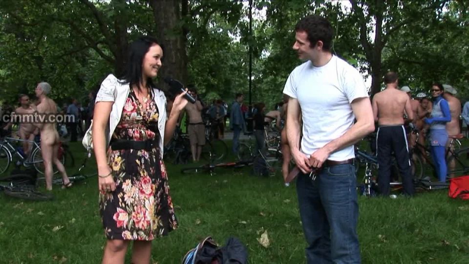 clip 35 sploshing fetish CFNMTV – Naked Bike Ride Virgins – Female Domination, milking on handjob porn