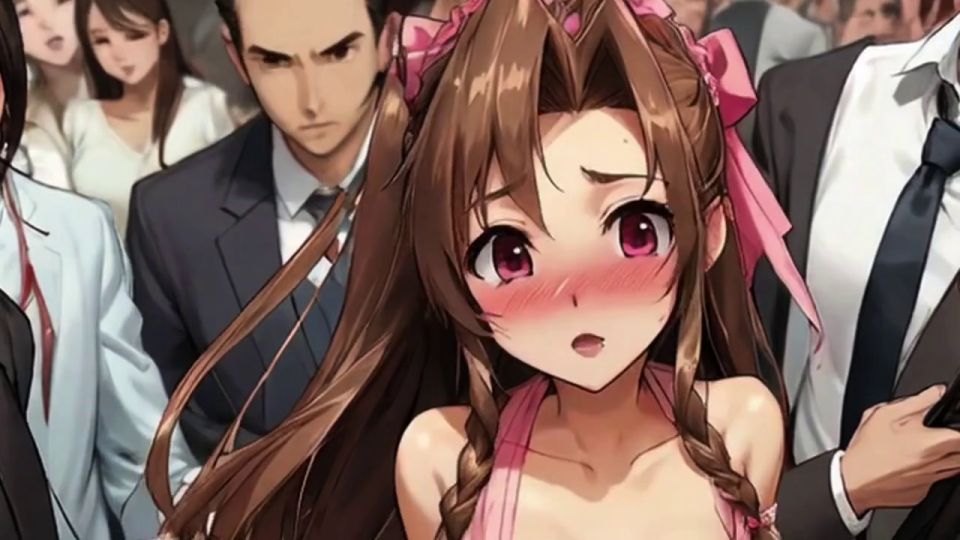 Spicy Toons - Hombre que muestra su BBC y toma fotos de Hentai Tittys con su teléfono en el tren Midgar