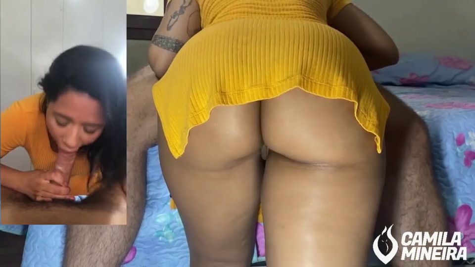 Morena Gostosa Cavala gostosa fazendo boquete e pedindo pra gozar na BOCA (DUAS CÂMERAS)