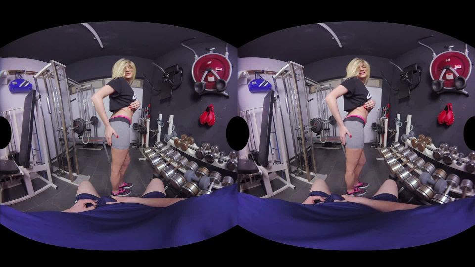 Virtualrealtrans presents Angelina Torres & Big Johnny in Best Workout Ever