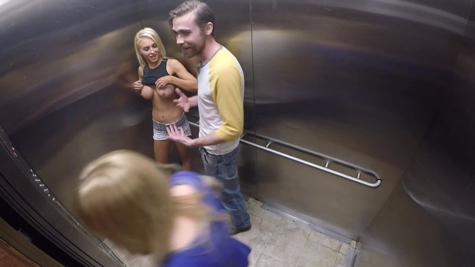 VitalyUncensored presents Episode 3 Topless Elevator Prank! - [MILF porn]