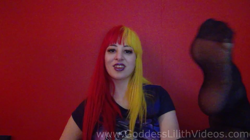 Pt 2Goddess Lilith - Nylons Chastity Foot Humiliation
