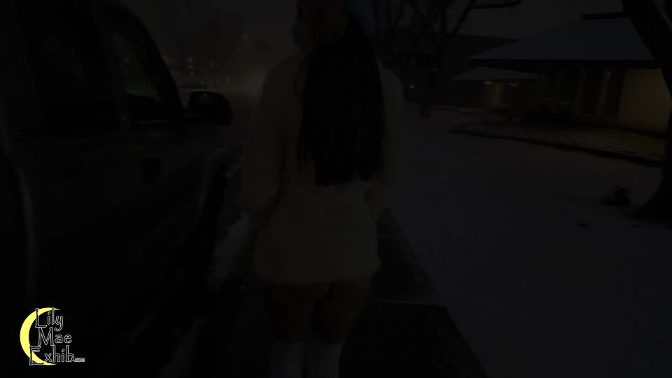 adult video clip 20 LilyMaeExhib – Winter Walk | public | public ebony fart fetish