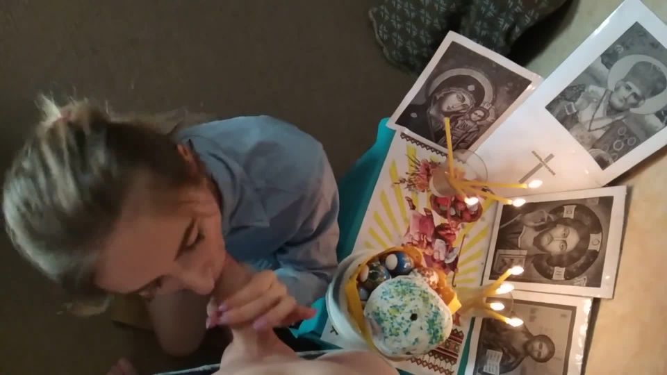 free porn clip 48  Eleo and Mish in 022 Wife came after Church and got a Big Dick Eating Easte Rcake with Cum, teen on teen