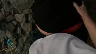 SpringBlooms - Teen gets Public Creampie by the Lake