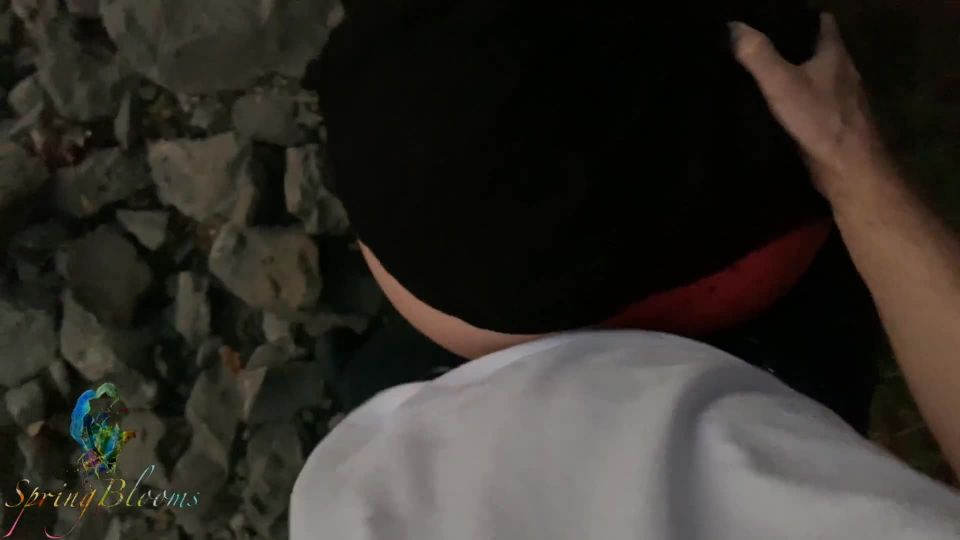 SpringBlooms - Teen gets Public Creampie by the Lake