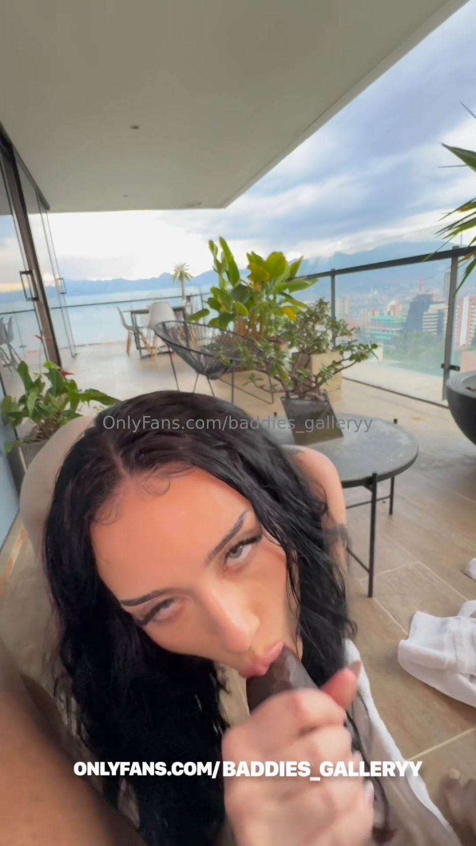 Auhneesh Nicole - POV BBC Balcony Fuck - Teen