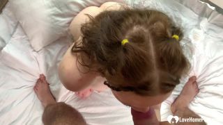 Suck a huge dick in front of a big window - Blowjob