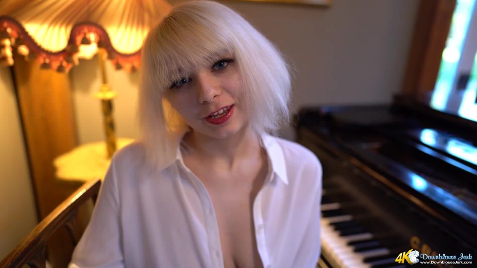 cheerleader femdom DownBlouse Jerk – dolliiy rock hard pianist, femdom on femdom porn