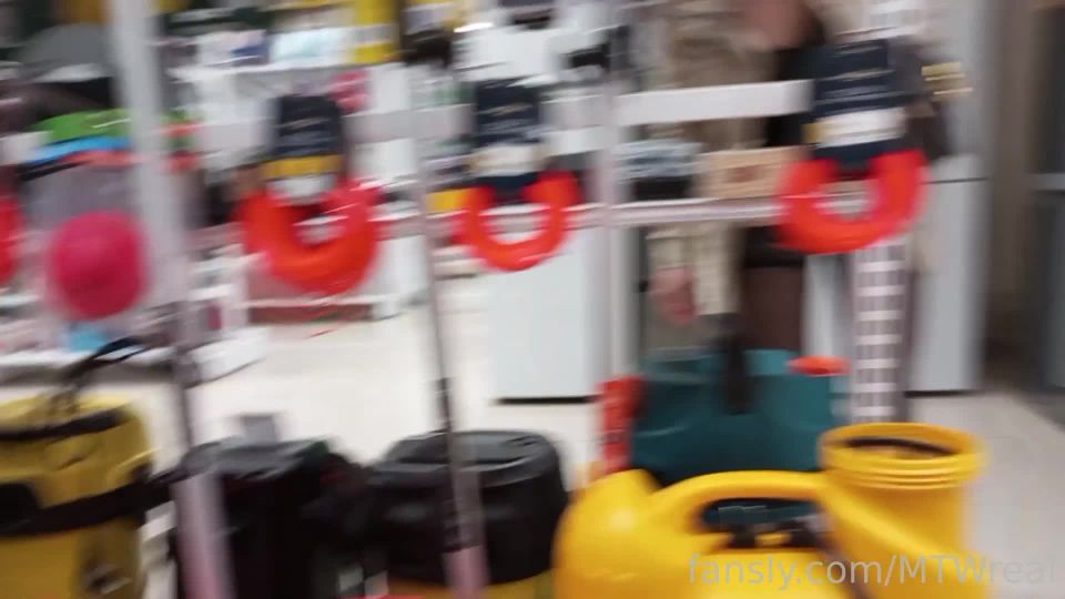 Exhibitionist wifeExhibitionist wife in miniskirt without panties in the store, embarrassing the shop assistants 2