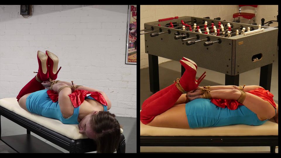 Supergirl Rachel Is Hogtied and Ballgagged Quick View Por...