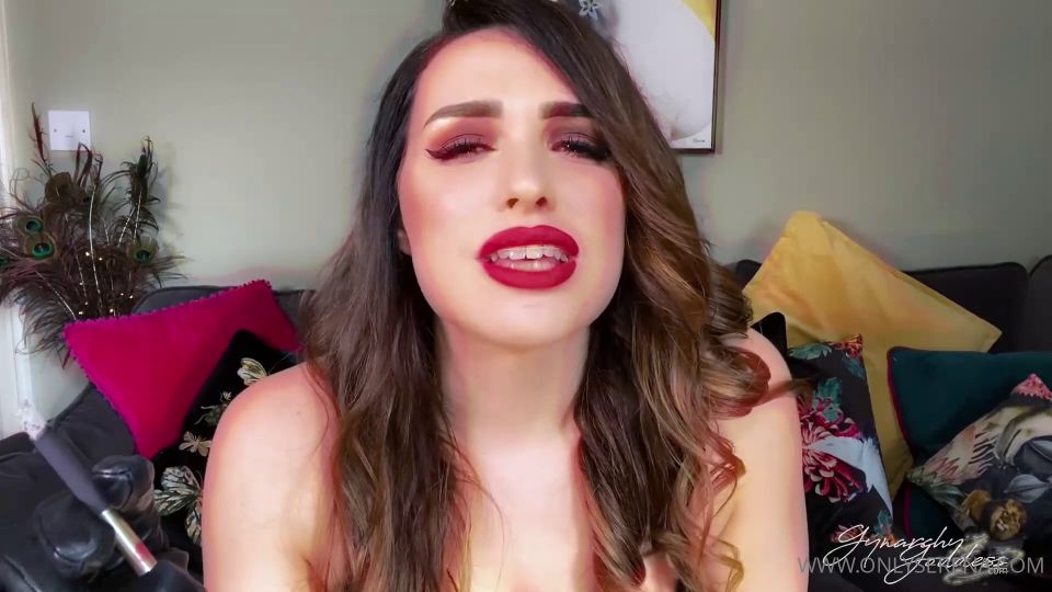 Goddess Gynarchy - Smoking in leather lingerie POV - Smoking